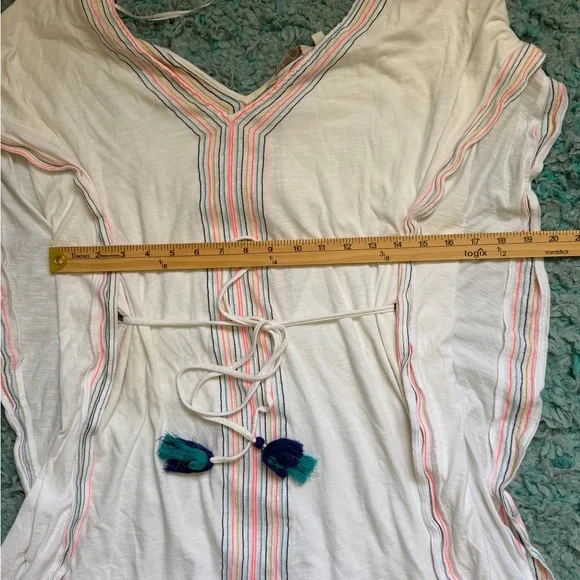 Boden women’s tunic topwith Multicolor Stripe Embroidery - Picture 6 of 7